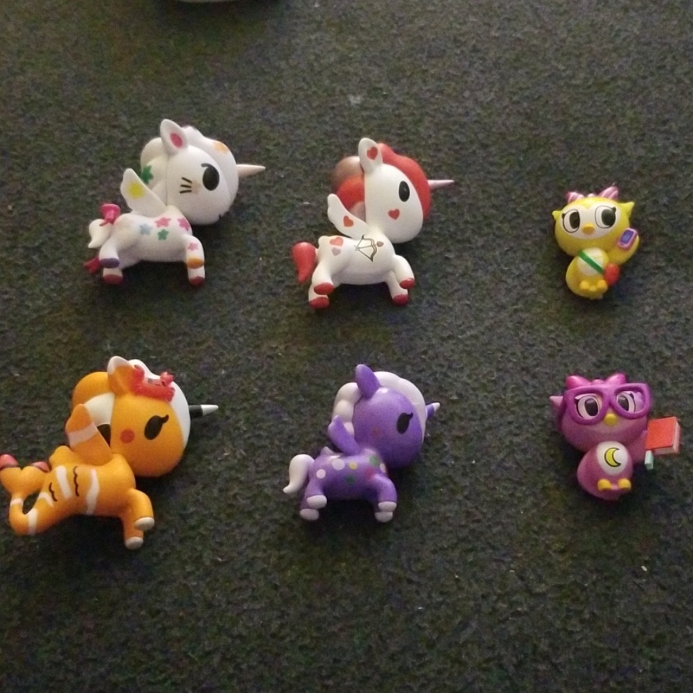 Tokidoki unicornos and mericornos..lot of 5